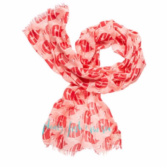 kate spade Accessories - Kate Spade Long Dive Right In Scarf Geranium